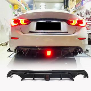 Difusor Trasero de Parachoques V4 (para Q50 Base/Sport 2014-2017, Carbono) Infiniti Q50/Q60 2013-2024 foto 1