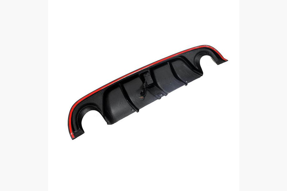 Infiniti Q50/Q60 2013-2024 Difusor Trasero de Parachoques V4 (para Q50 Base/Sport 2014-2017, Carbono) Foto 4