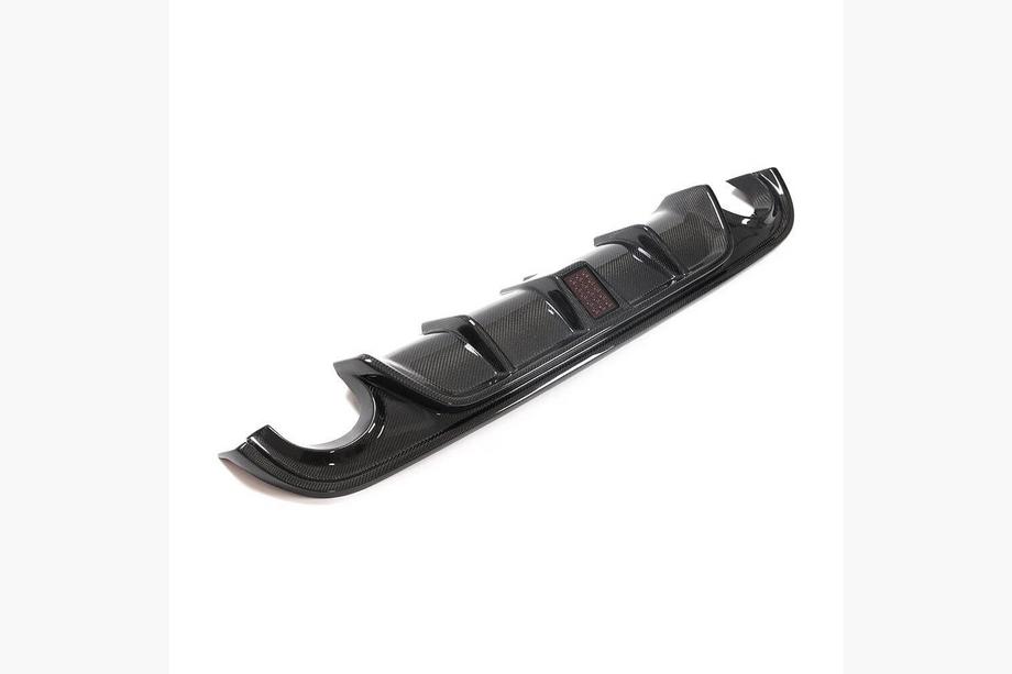 Infiniti Q50/Q60 2013-2024 Difusor Trasero de Parachoques V4 (para Q50 Base/Sport 2014-2017, Carbono) Foto 6