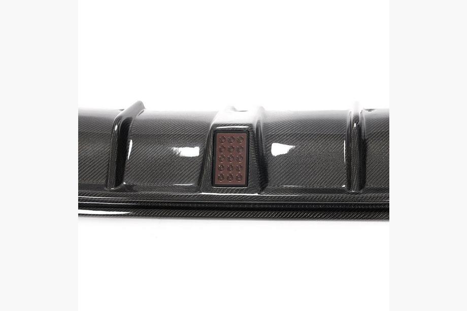 Infiniti Q50/Q60 2013-2024 Difusor Trasero de Parachoques V4 (para Q50 Base/Sport 2014-2017, Carbono) Foto 8