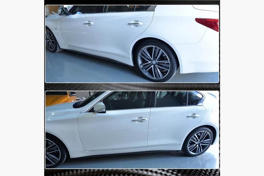 Infiniti Q50/Q60 2013-2024 Faldones Laterales V2 (para Q50, Carbono) Foto 3