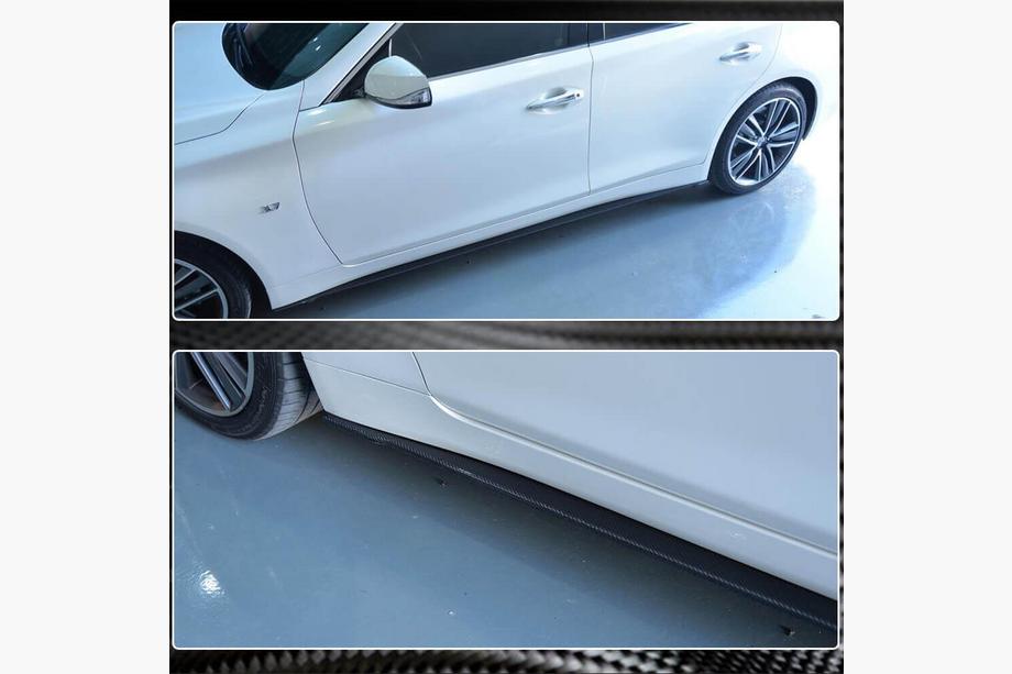 Infiniti Q50/Q60 2013-2024 Faldones Laterales V2 (para Q50, Carbono) Foto 4