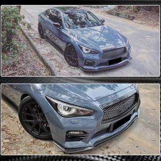 Labio Delantero V1 para Q50 Sport 2014-2017 Carbono Infiniti Q50/Q60 2013-2024 foto 4