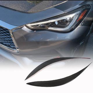 Pestañas para faros (para Q60 2016-2022, Carbono) Infiniti Q50/Q60 2013-2024 foto 1