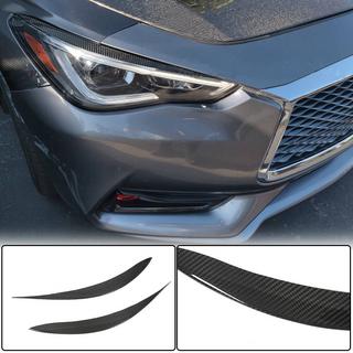 Pestañas para faros (para Q60 2016-2022, Carbono) Infiniti Q50/Q60 2013-2024 foto 2
