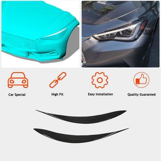 Pestañas para faros (para Q60 2016-2022, Carbono) Infiniti Q50/Q60 2013-2024 foto 3
