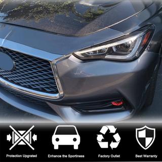 Pestañas para faros (para Q60 2016-2022, Carbono) Infiniti Q50/Q60 2013-2024 foto 4
