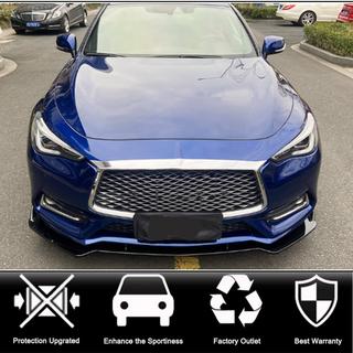Labio Delantero V2 para Q60 2016-2022 Carbono Infiniti Q50/Q60 2013-2024 foto 2