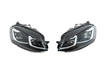 Volkswagen Golf 7/E-Golf 2012-2020 Faros delanteros con módulos Silver FullLed Style (2012-2017, juego de 2) foto 1