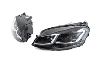 Volkswagen Golf 7/E-Golf 2012-2020 Faros delanteros con módulos Silver FullLed Style (2012-2017, juego de 2) foto 4