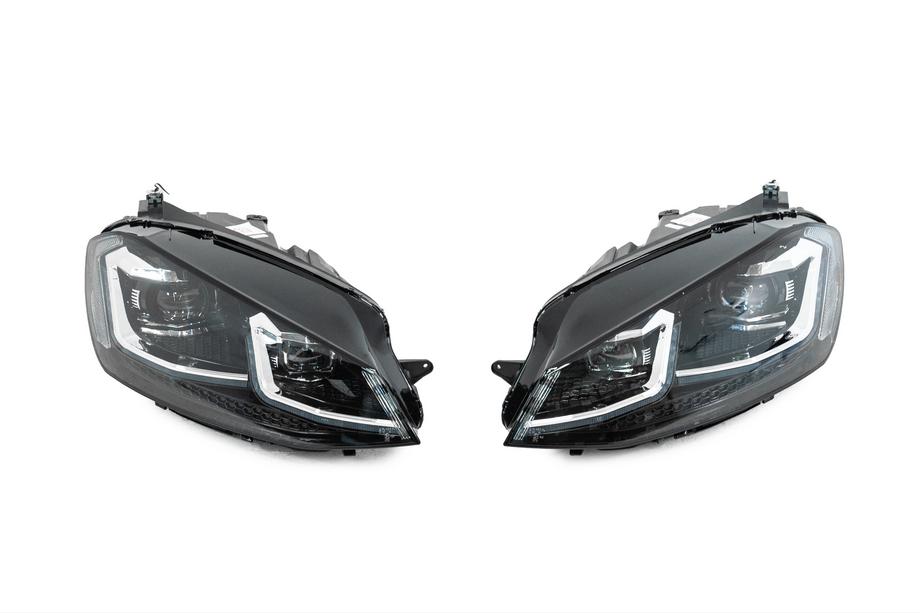 Volkswagen Golf 7/E-Golf 2012-2020 Faros delanteros con módulos Silver FullLed Style (2012-2017, juego de 2) Image