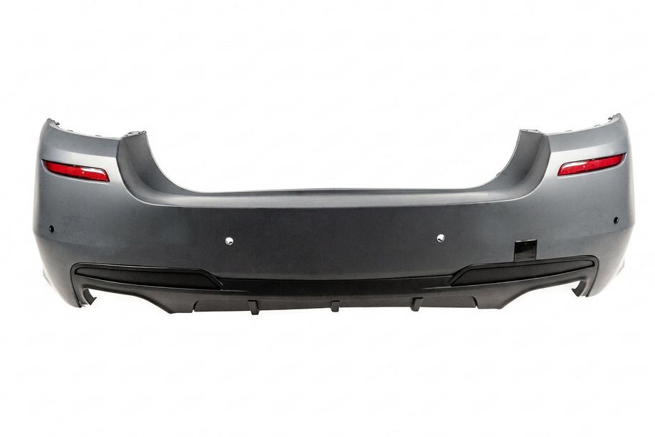 BMW 5 Series F10/F11 2010–2016 Paragolpes trasero con difusor M-Performance (para F10, para doble escape doble a ambos lados) Image