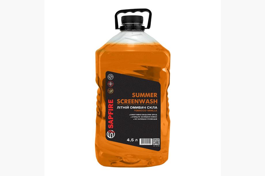 Limpiaparabrisas de verano SAPFIRE Summer Screenwash 4,5L - Tobacco Vanille Foto 1