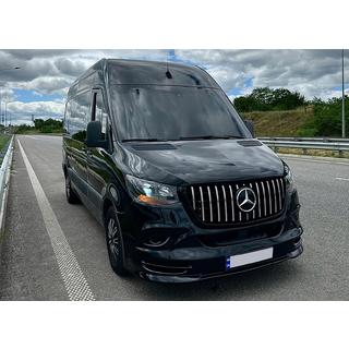 Parrilla Delantera Panamericana GT Cromo Premium V2 (Con Marco) Mercedes Sprinter W907/W910 2018- foto 3