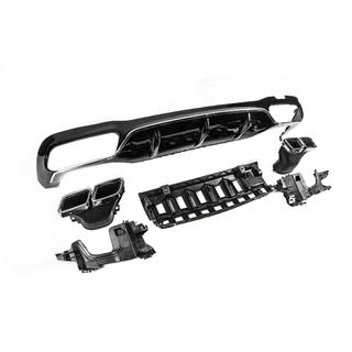 Difusor Trasero con Salidas E63-Design Plata (para AMG/AMG-Line 2016-2020) foto 3