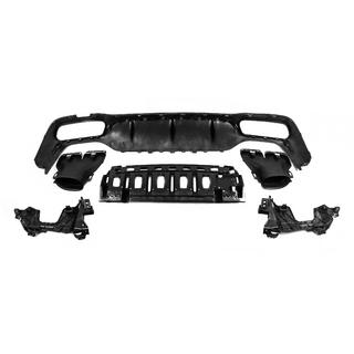 Difusor Trasero con Salidas E63-Design Plata (para AMG/AMG-Line 2016-2020) foto 4