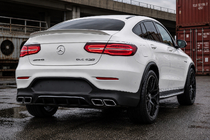 Mercedes GLC coupe C253 2016-2023 Difusor Trasero con Salidas Plateado (Diseño AMG63) foto 3