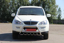 SsangYong Kyron 2005-2014 Defensa Delantera WT003 (Acero Inoxidable) foto 2