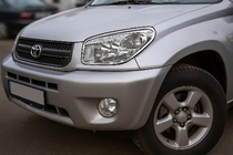 Toyota Rav 4 2001-2005 Cubiertas de Faros Cromadas (2 uds., Plástico) 2003-2006 foto 2