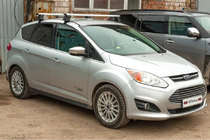 Ford C-Max/Grand C-Max 2010-2019 Barras de techo para techo liso (2 uds, Asaf V4) foto 5