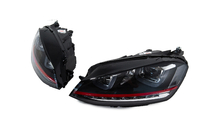 Volkswagen Golf 7/E-Golf 2012-2020 Faros delanteros Red-V2 (2012-2017, intermitentes dinámicos, 2 uds) foto 5