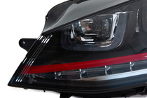 Volkswagen Golf 7/E-Golf 2012-2020 Faros delanteros Red-V2 (2012-2017, intermitentes dinámicos, 2 uds) foto 10