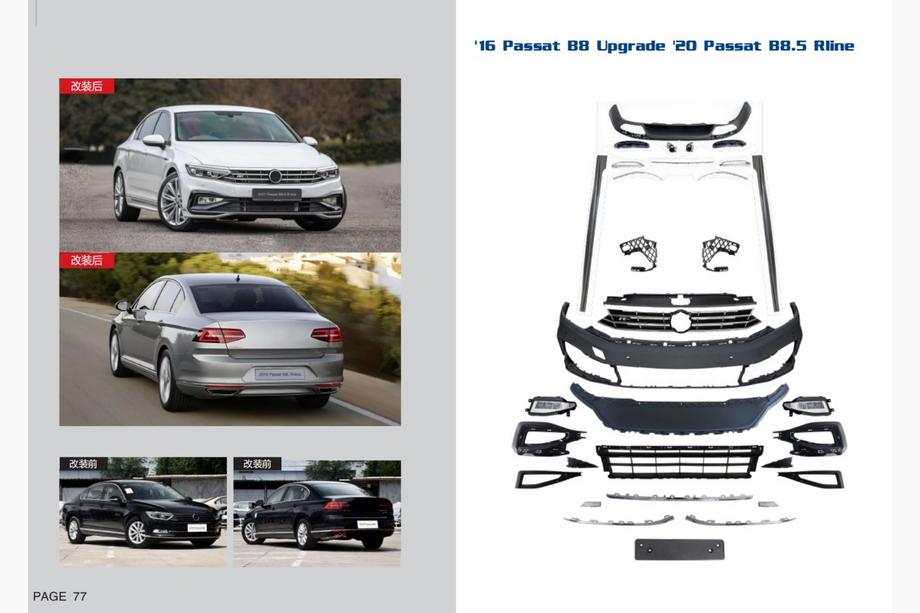 Volkswagen Passat B8 2015-2023 Kit Restyling R-Line 2020+ Image