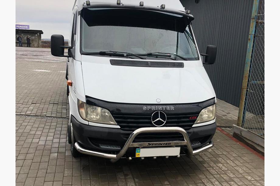 Mercedes Sprinter W901/902/903/904/905 1995–2006 Defensa delantera Exclusive (acero inoxidable) Foto 1