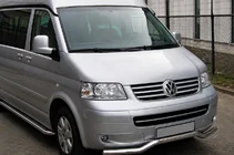 Volkswagen T5 Multivan 2003–2010 Defensa delantera Wave (acero inoxidable) foto 1