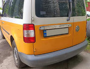 Volkswagen Caddy 2004-2010 Moldura cromada sobre la matrícula (2 puertas, acero inoxidable) Sin Inscripción, Carmos - Acero Turco foto 1