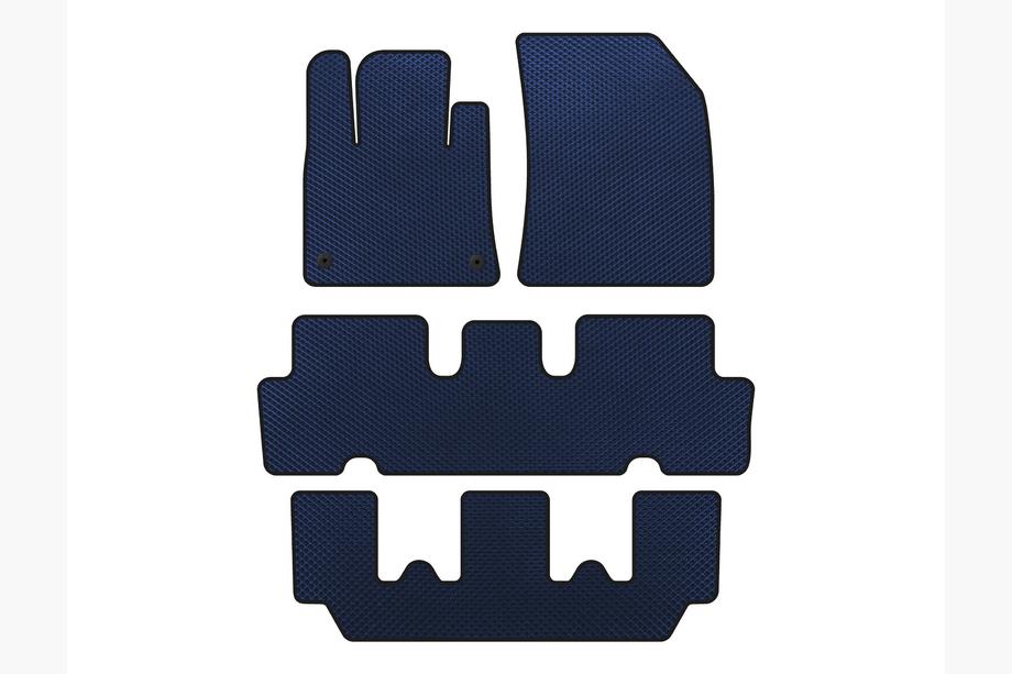 Citroen C-4 Picasso 2013–2022 Alfombrillas EVA V1 (3 Filas, Azul) Image