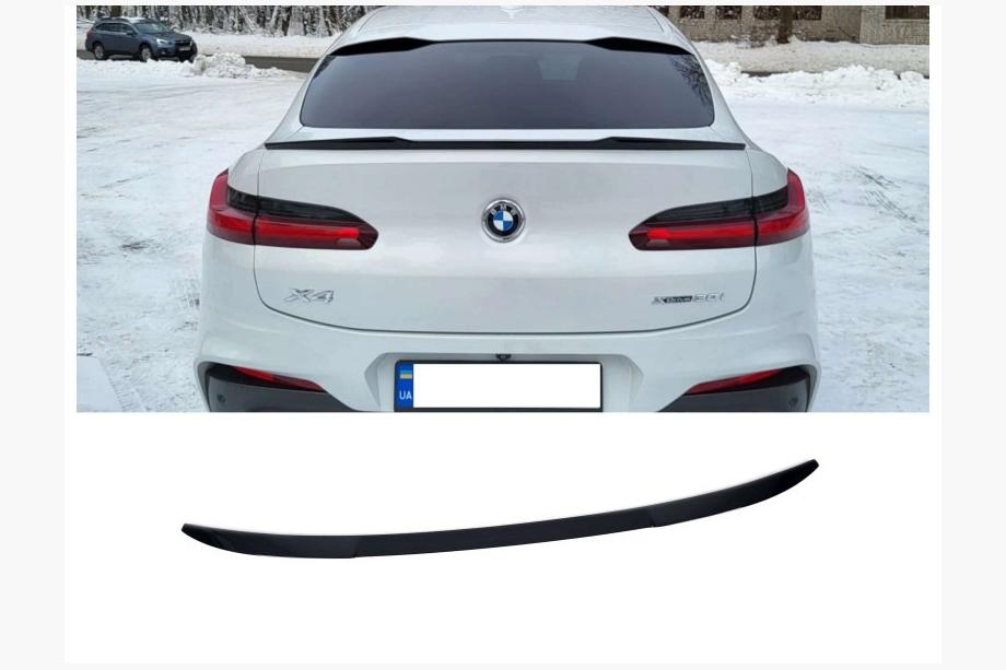 BMW X4 G02 2018- Alerón de maletero X4M-Style (Negro Brillante, Plástico ABS) Foto 1