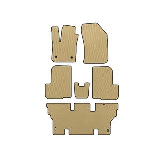 Alfombrillas EVA (3 Filas, 7 Plazas, Beige) Dacia Lodgy 2012-2022