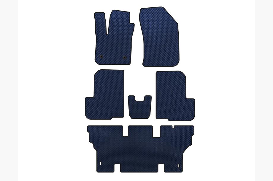 Dacia Lodgy 2012-2022 Alfombrillas EVA (3 Filas, 7 Plazas, Azul) Image