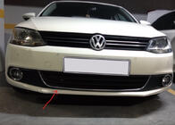 Volkswagen Jetta 2011-2018 Protector embellecedor de parachoques delantero U 2011-2014 acero inoxidable foto 1