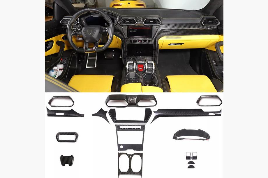 Lamborghini Urus 2018- Insertos de carbono para interior Image
