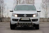 Volkswagen Amarok 2010-2022 Defensa Delantera WT003 (Acero Inoxidable) foto 2