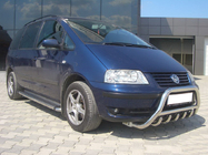 Volkswagen Sharan 1995-2010 Defensa Delantera WT003 (Acero Inoxidable) foto 3