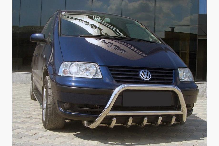 Volkswagen Sharan 1995-2010 Defensa Delantera WT003 (Acero Inoxidable) Image