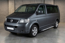 Volkswagen T5 Transporter 2003-2010 Estribos Line (2 uds., Aluminio) Batalla Larga foto 1