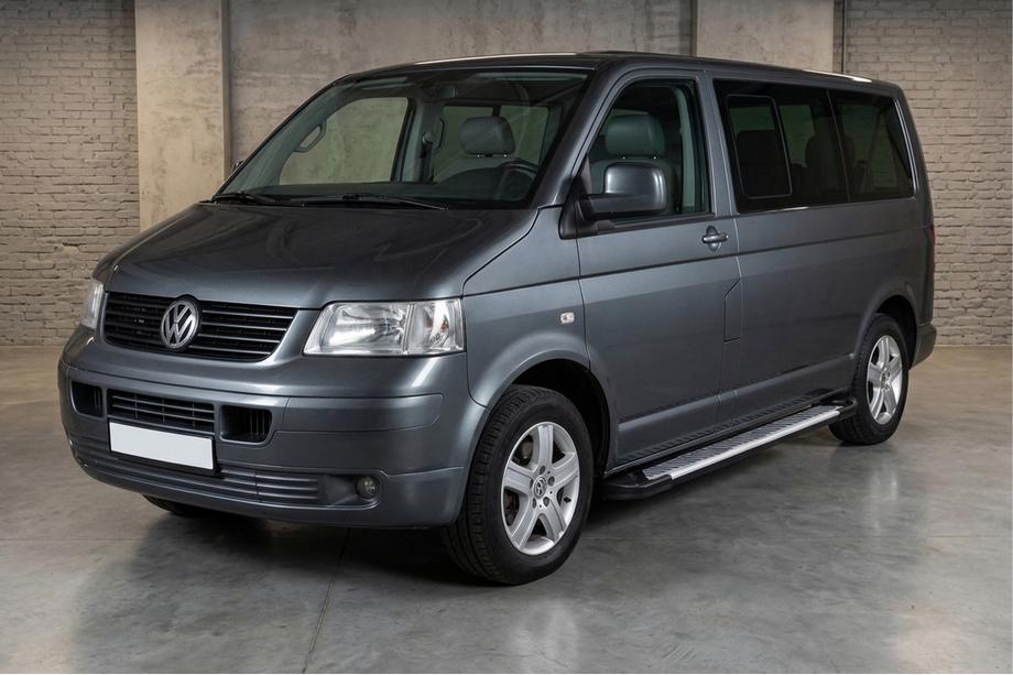 Volkswagen T5 Transporter 2003-2010 Estribos Line (2 uds., Aluminio) Batalla Larga Image