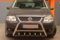 Volkswagen Touran 2003-2010 Defensa Delantera WT003 (Acero Inoxidable) 60 mm, con inscripción foto 2