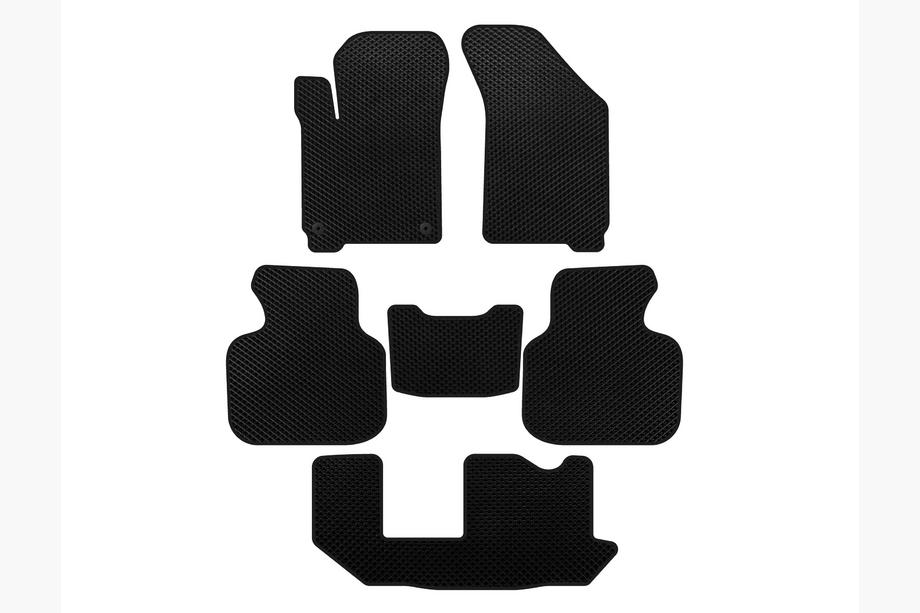 Dodge Journey 2008-2020 Alfombrillas EVA (2011-2020, 3 filas, 7 plazas, Negro) Image