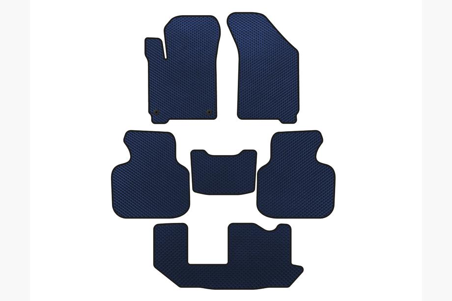 Dodge Journey 2008-2020 Alfombrillas EVA (2011-2020, 3 filas, 7 plazas, Azul) Image