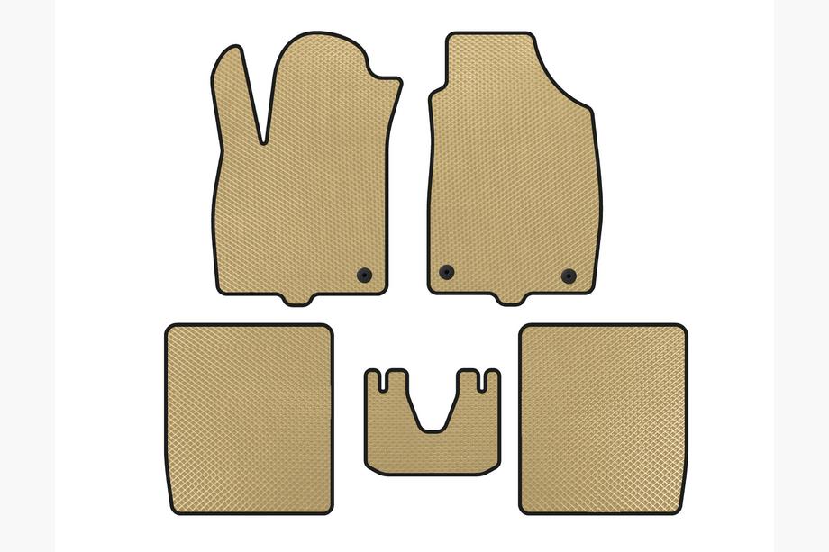 Fiat Panda 2003-2011 Alfombrillas EVA (Beige) Image