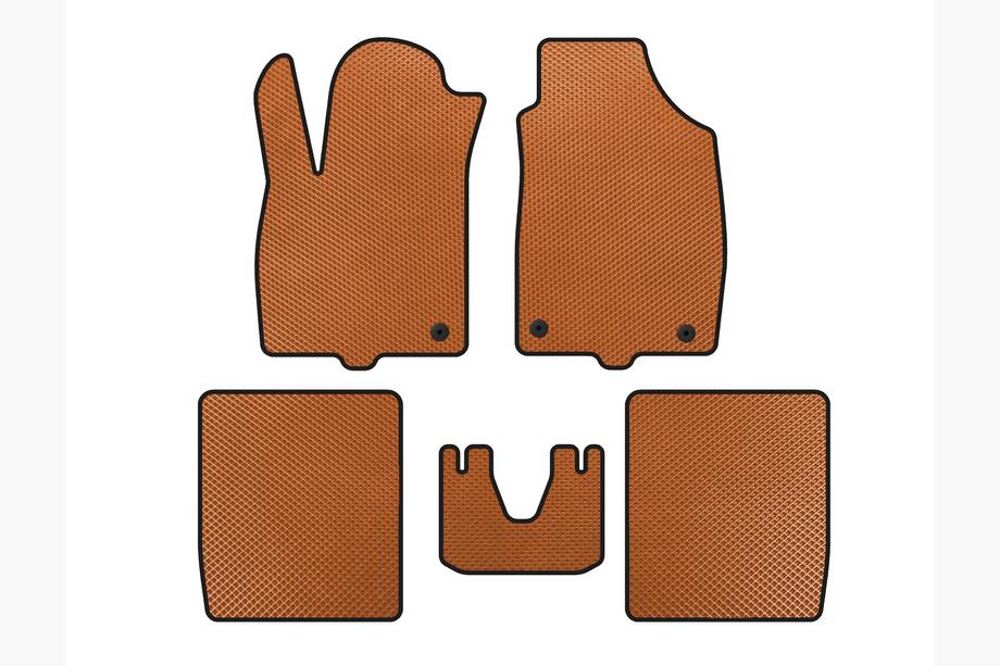 Fiat Panda 2003-2011 Alfombrillas EVA (Naranja) Image