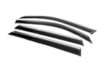 Dacia Duster 2024- Deflectores de ventana con moldura cromada (4 uds, Niken) foto 6