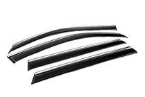 Dacia Duster 2024- Deflectores de ventana con moldura cromada (4 uds, Niken) foto 7