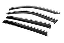 Skywell ET5/Skyworth EV6 2021- Deflectores de ventana con moldura cromada (4 uds, Niken) foto 3