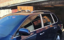 Porsche Cayenne 2003–2010 Barras de techo Skyport (plateadas) foto 4